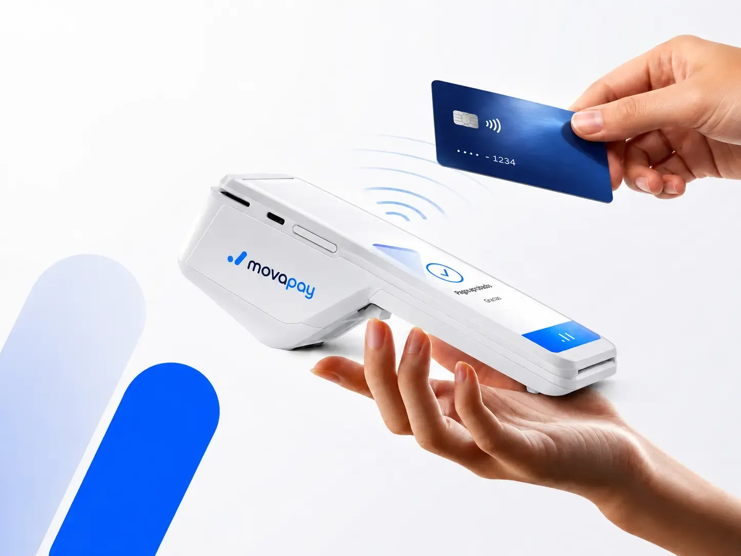 Datáfono MOVAPAY para recibir pagos en punto de venta