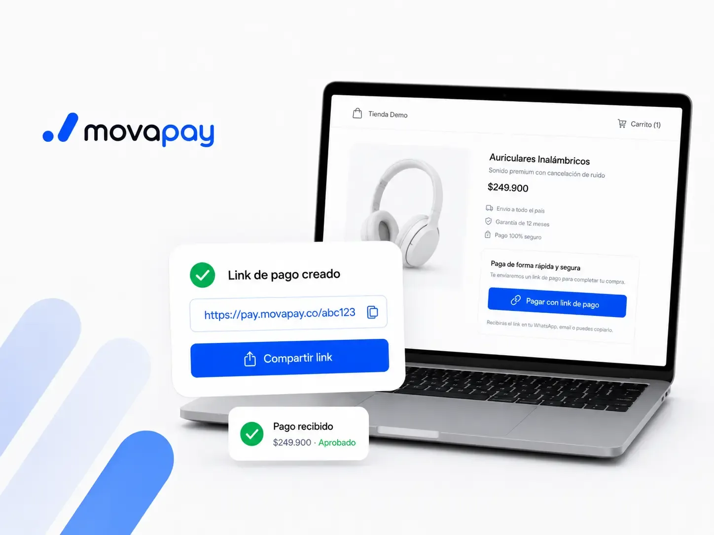 Link de pago MOVAPAY para ventas remotas