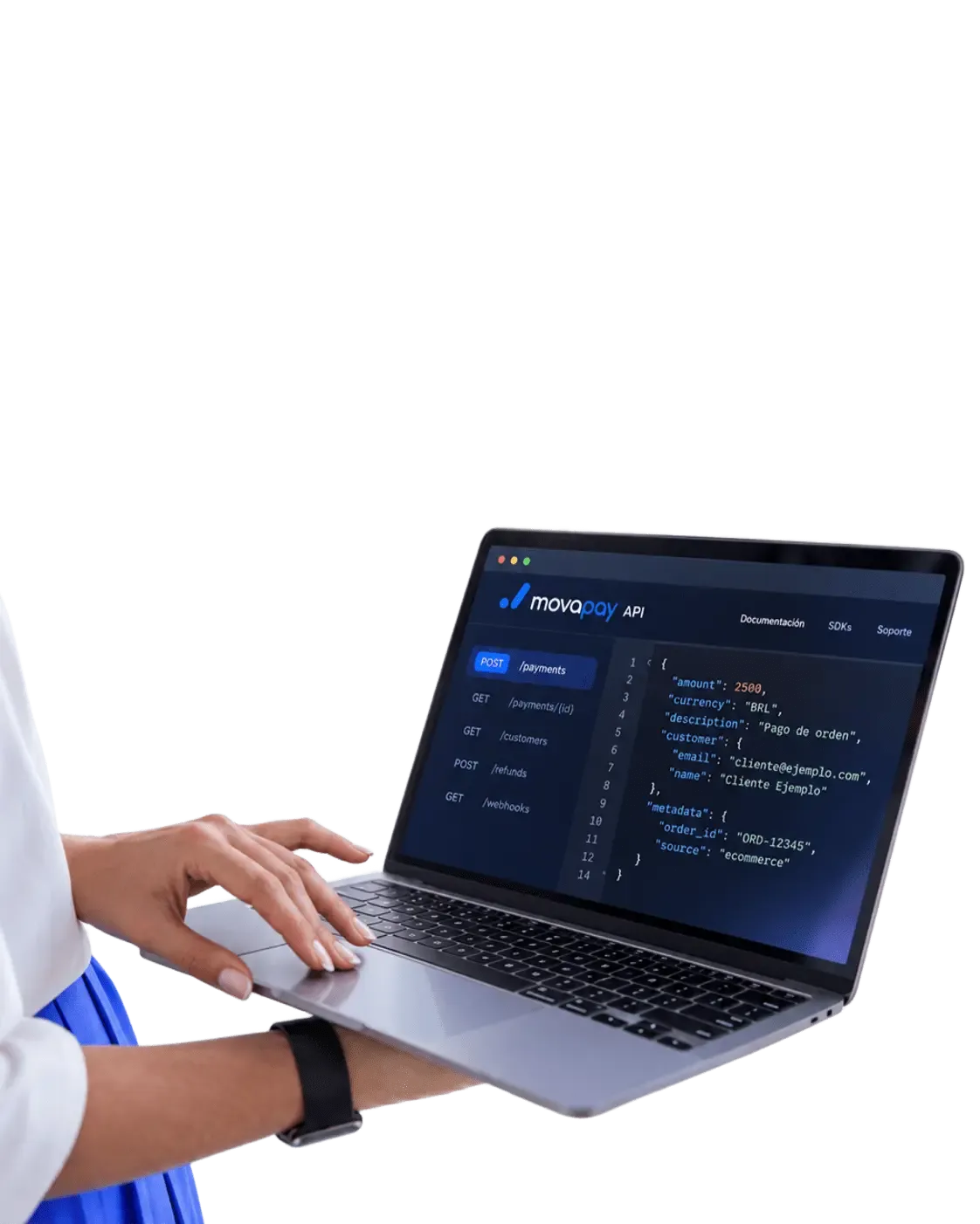 API de pagos MOVAPAY para integrar en tu propio sistema o tienda